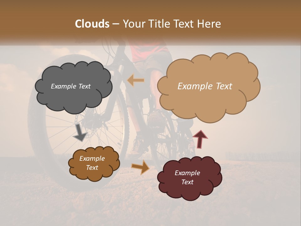 Extreme Bicycle Person PowerPoint Template