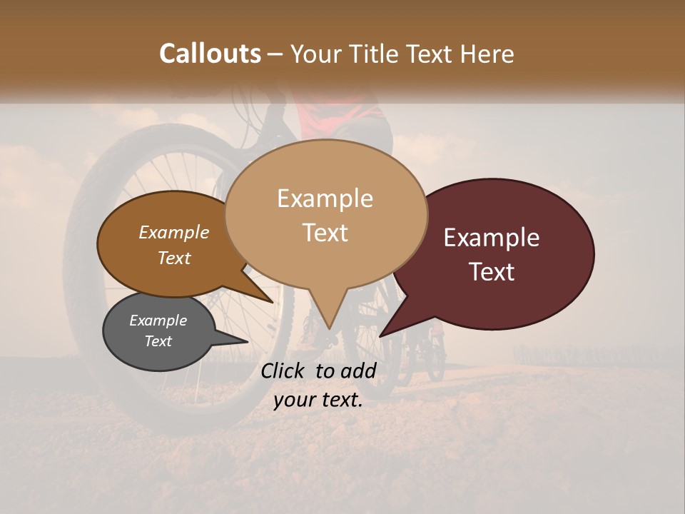 Extreme Bicycle Person PowerPoint Template