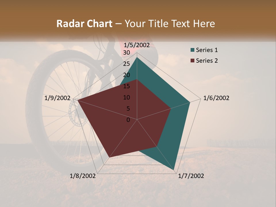Extreme Bicycle Person PowerPoint Template