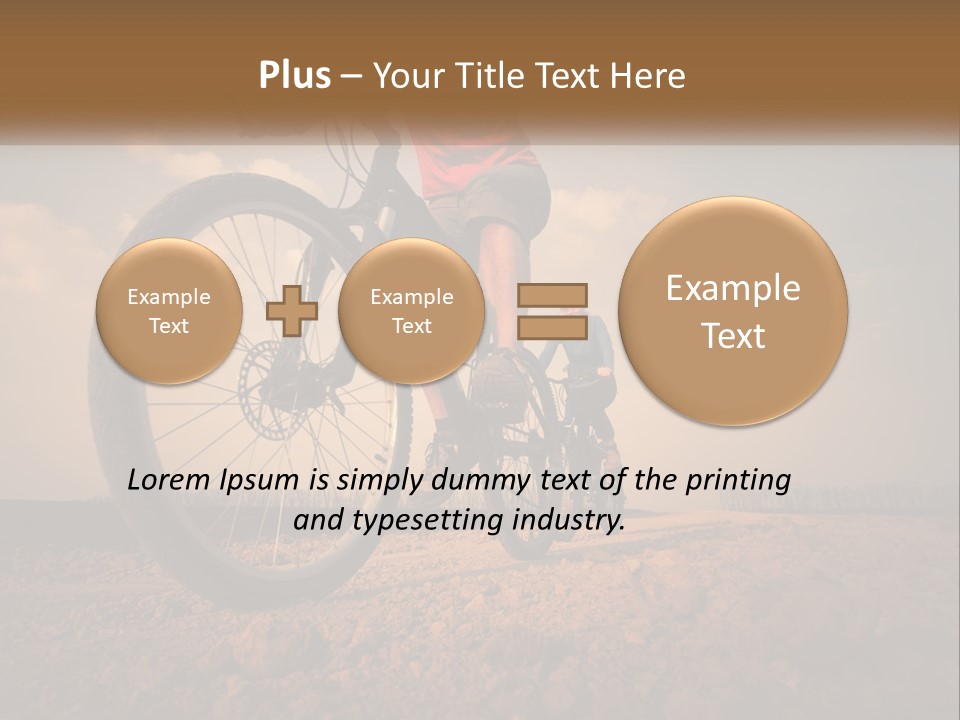 Extreme Bicycle Person PowerPoint Template