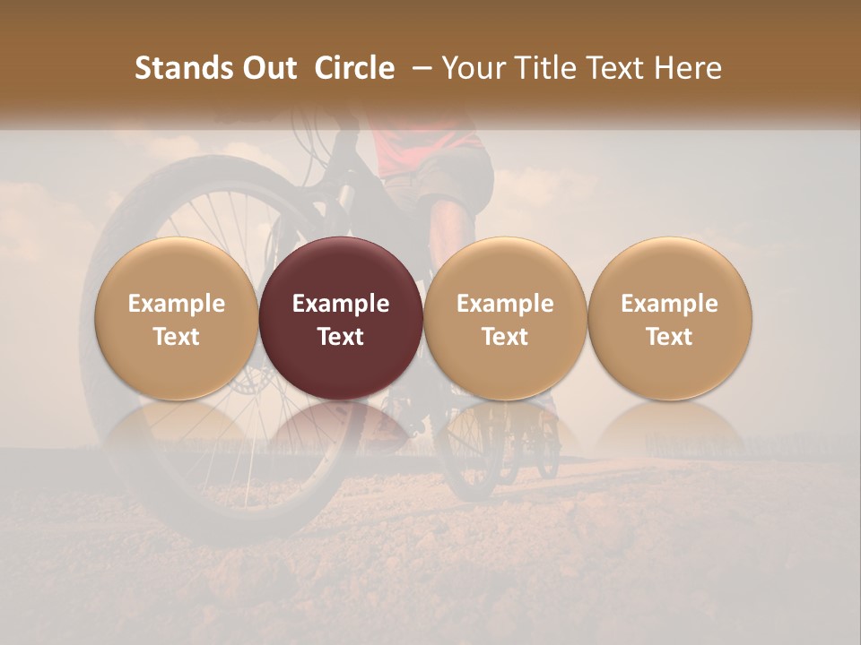 Extreme Bicycle Person PowerPoint Template