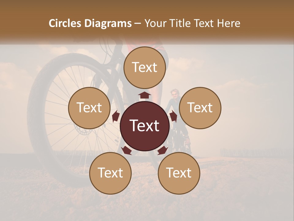 Extreme Bicycle Person PowerPoint Template