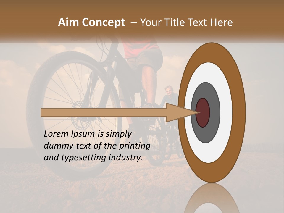 Extreme Bicycle Person PowerPoint Template