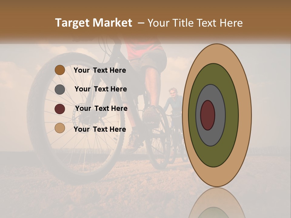 Extreme Bicycle Person PowerPoint Template