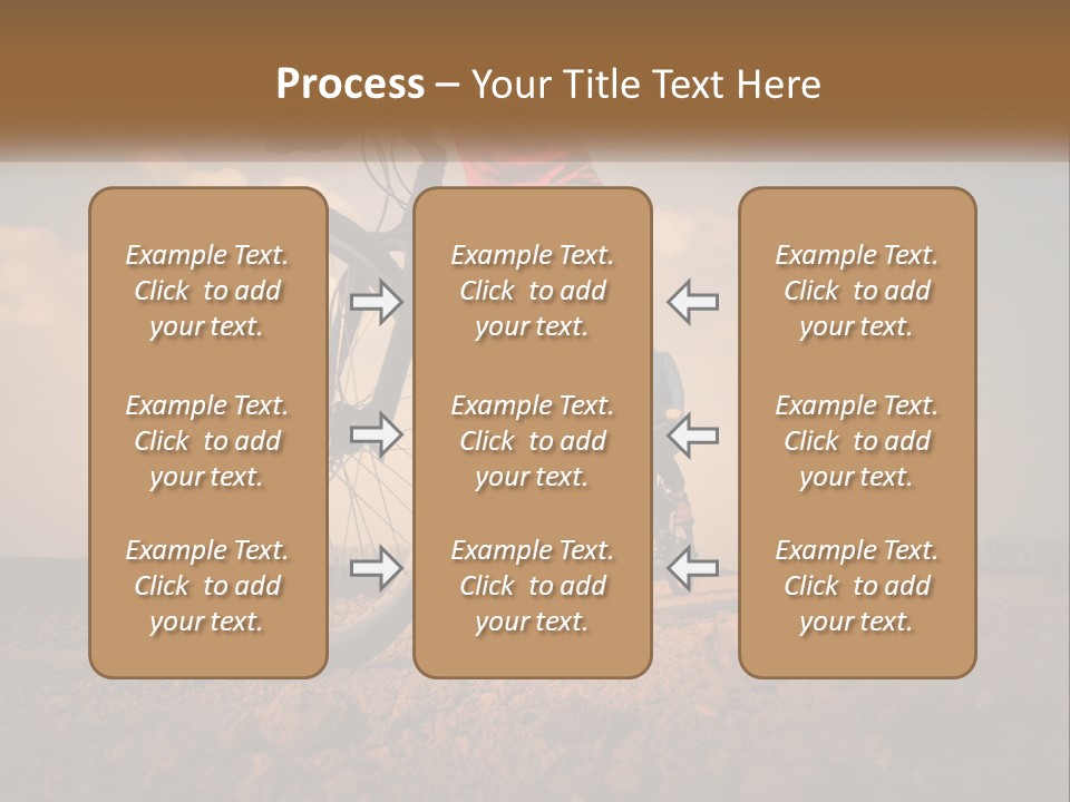 Extreme Bicycle Person PowerPoint Template