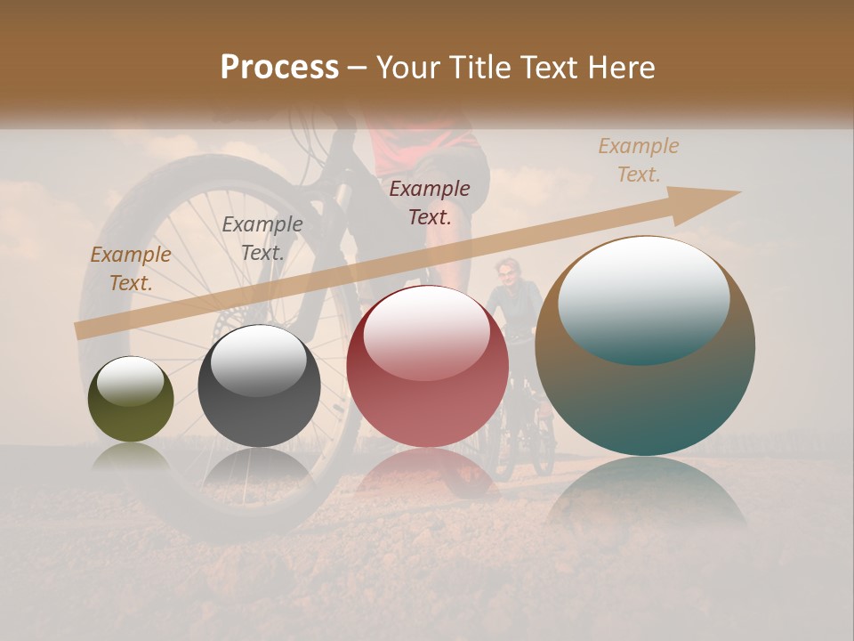 Extreme Bicycle Person PowerPoint Template