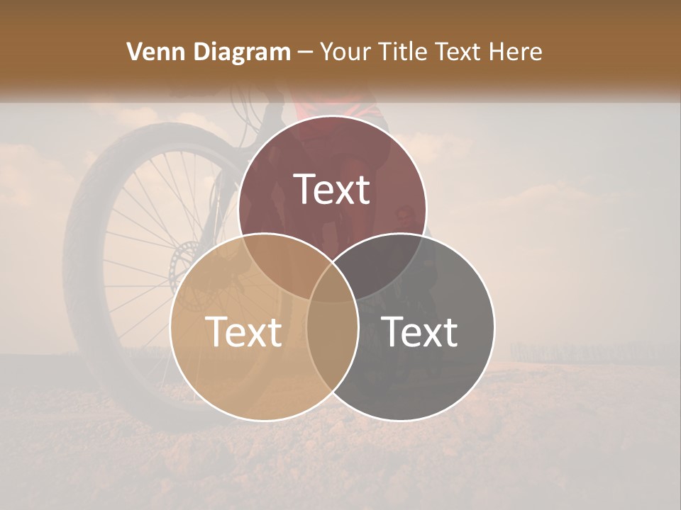 Extreme Bicycle Person PowerPoint Template