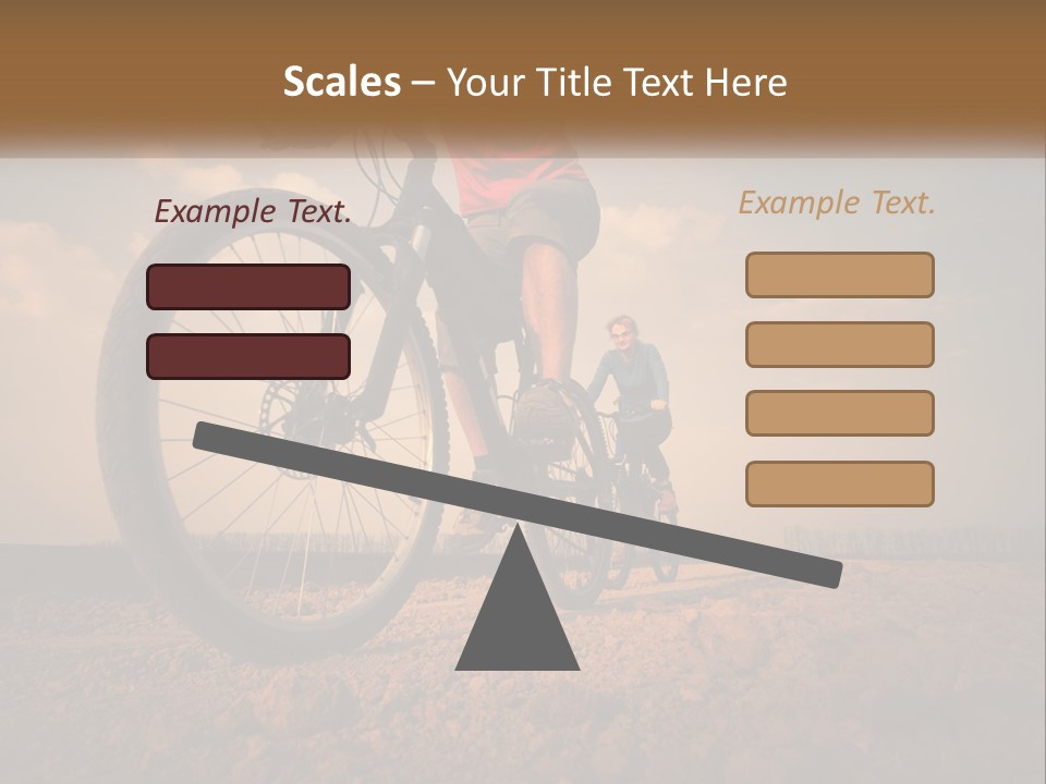 Extreme Bicycle Person PowerPoint Template