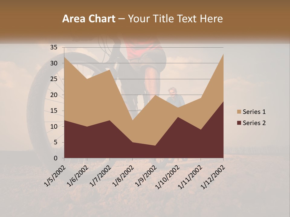 Extreme Bicycle Person PowerPoint Template