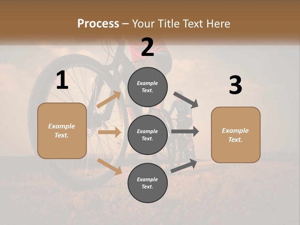 Extreme Bicycle Person PowerPoint Template