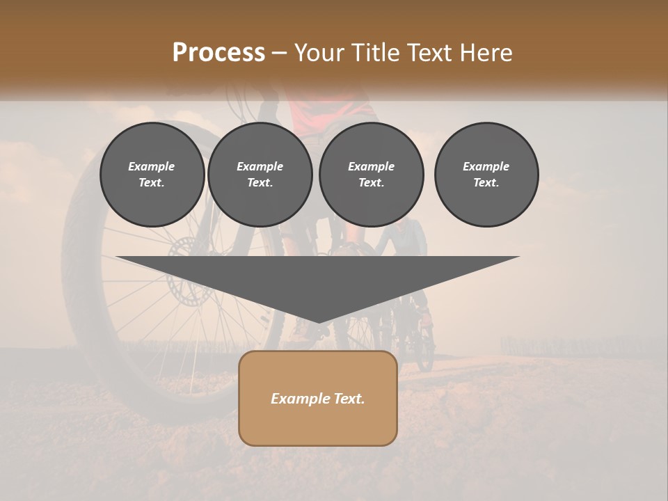 Extreme Bicycle Person PowerPoint Template