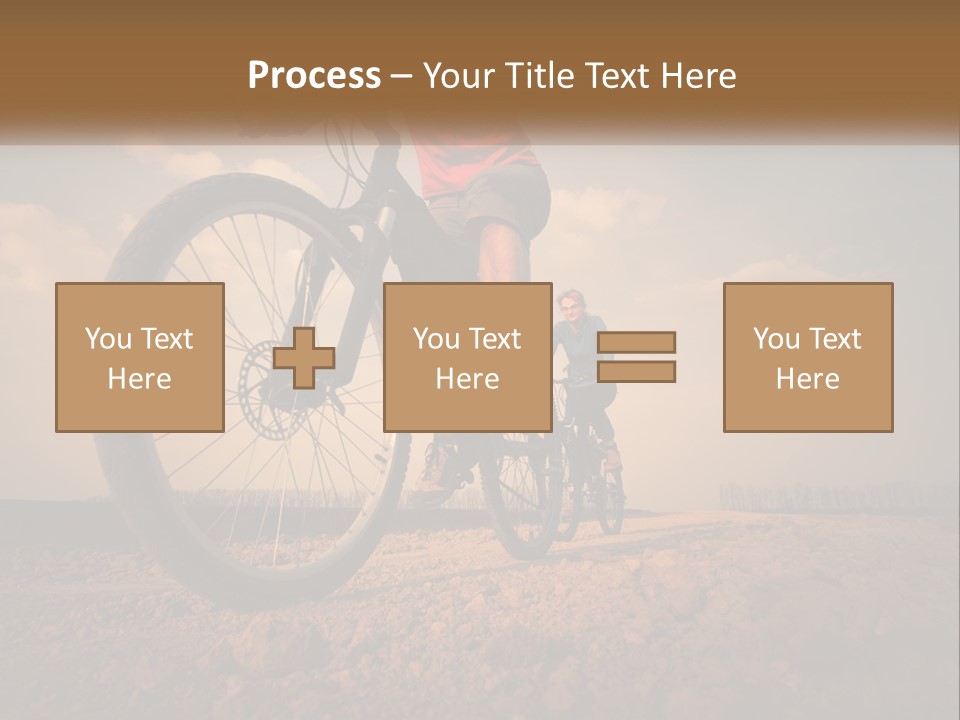 Extreme Bicycle Person PowerPoint Template