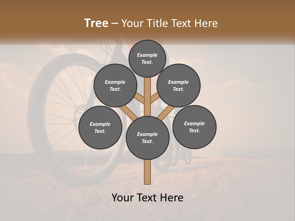 Extreme Bicycle Person PowerPoint Template