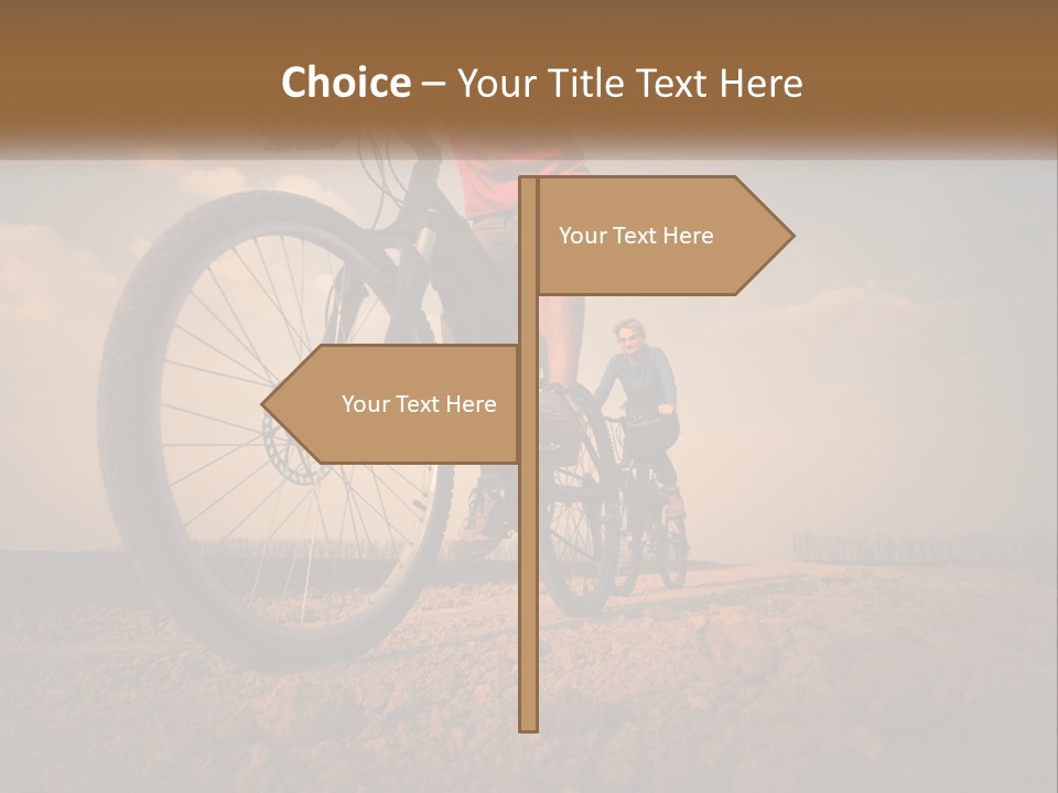 Extreme Bicycle Person PowerPoint Template