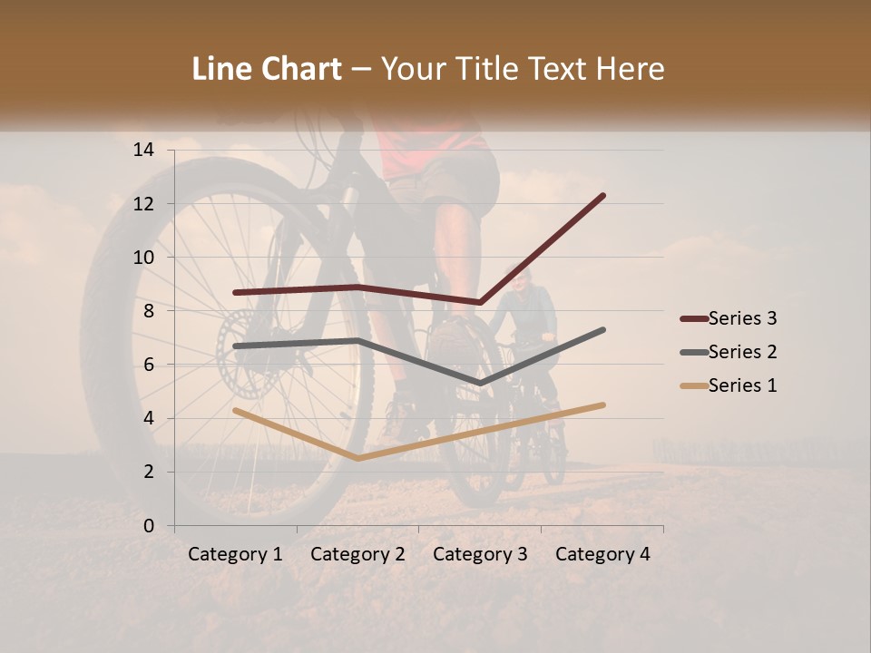 Extreme Bicycle Person PowerPoint Template