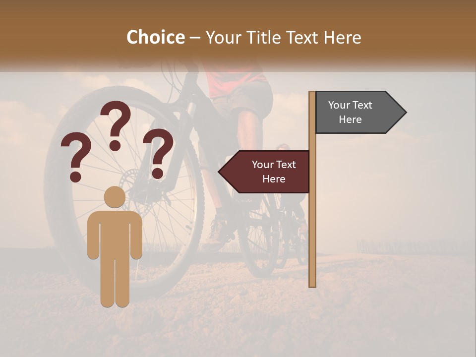 Extreme Bicycle Person PowerPoint Template