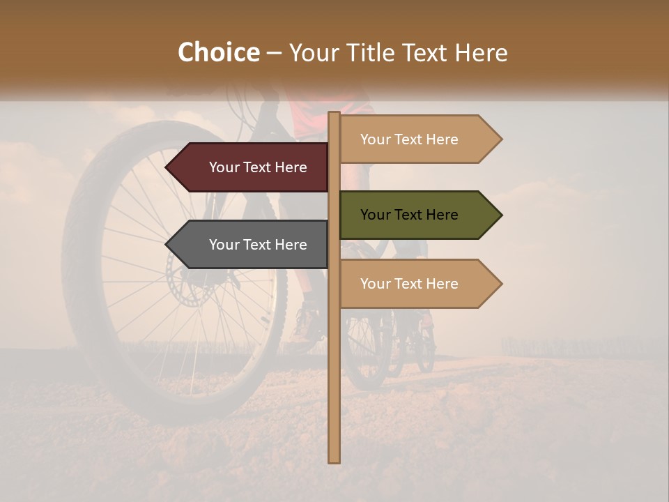 Extreme Bicycle Person PowerPoint Template