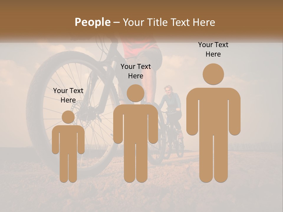 Extreme Bicycle Person PowerPoint Template