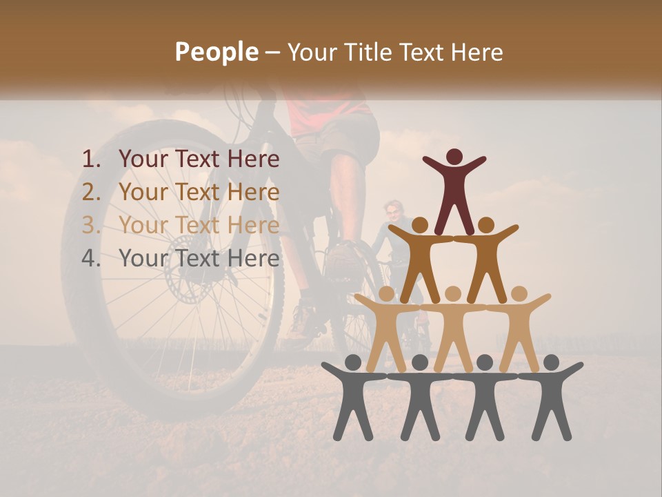 Extreme Bicycle Person PowerPoint Template