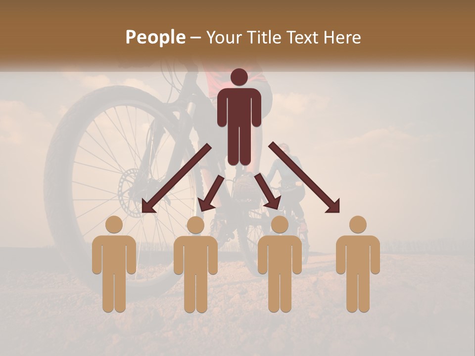 Extreme Bicycle Person PowerPoint Template