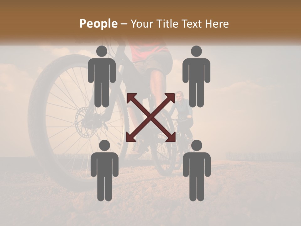 Extreme Bicycle Person PowerPoint Template