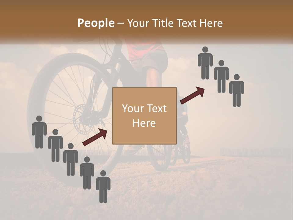 Extreme Bicycle Person PowerPoint Template