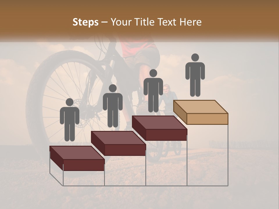 Extreme Bicycle Person PowerPoint Template