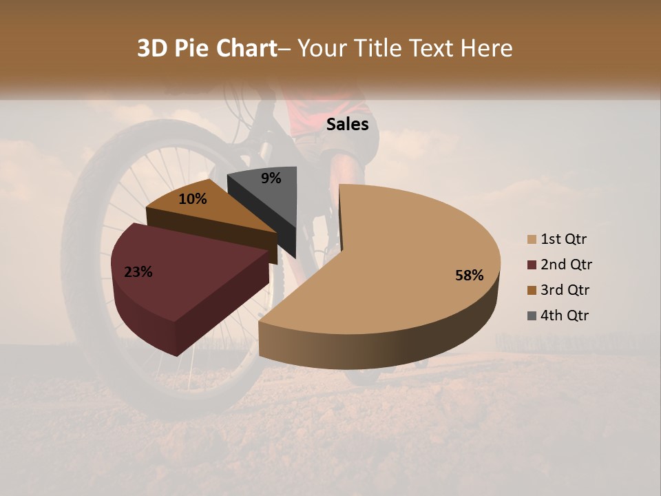 Extreme Bicycle Person PowerPoint Template