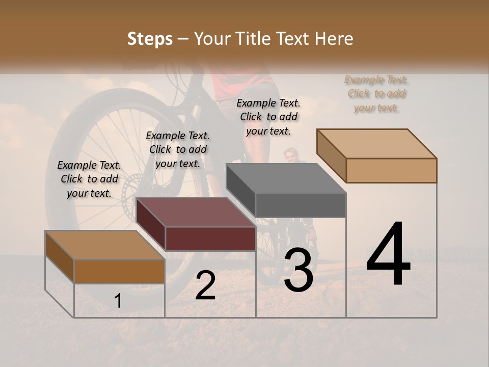 Extreme Bicycle Person PowerPoint Template