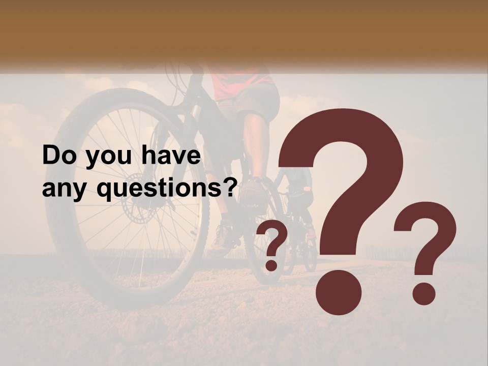 Extreme Bicycle Person PowerPoint Template