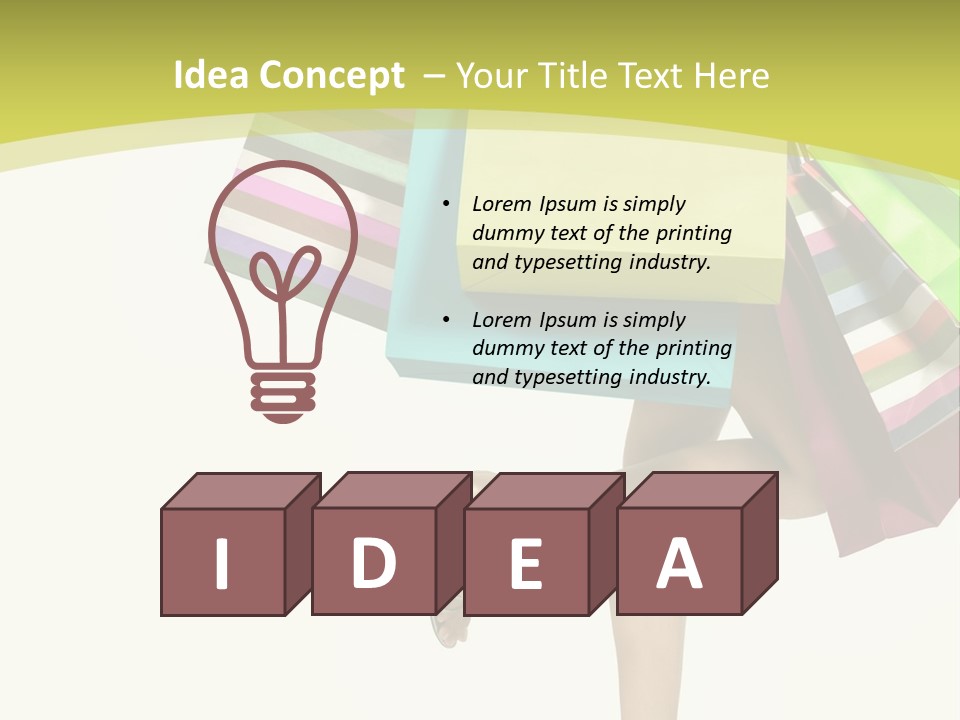 Fashion Purchase Box PowerPoint Template