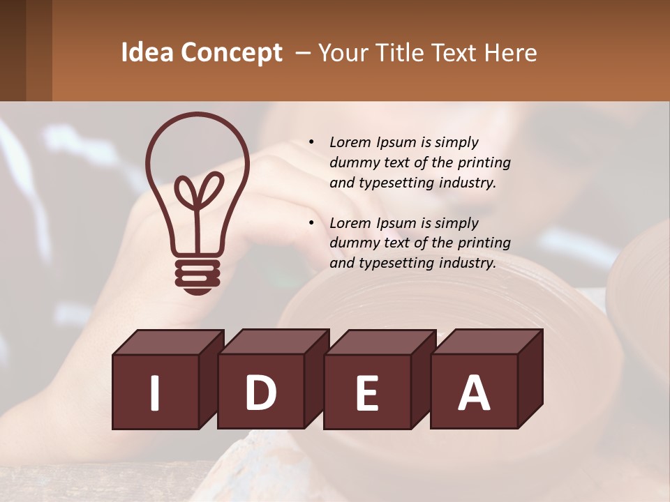 Learn Boy Shape PowerPoint Template