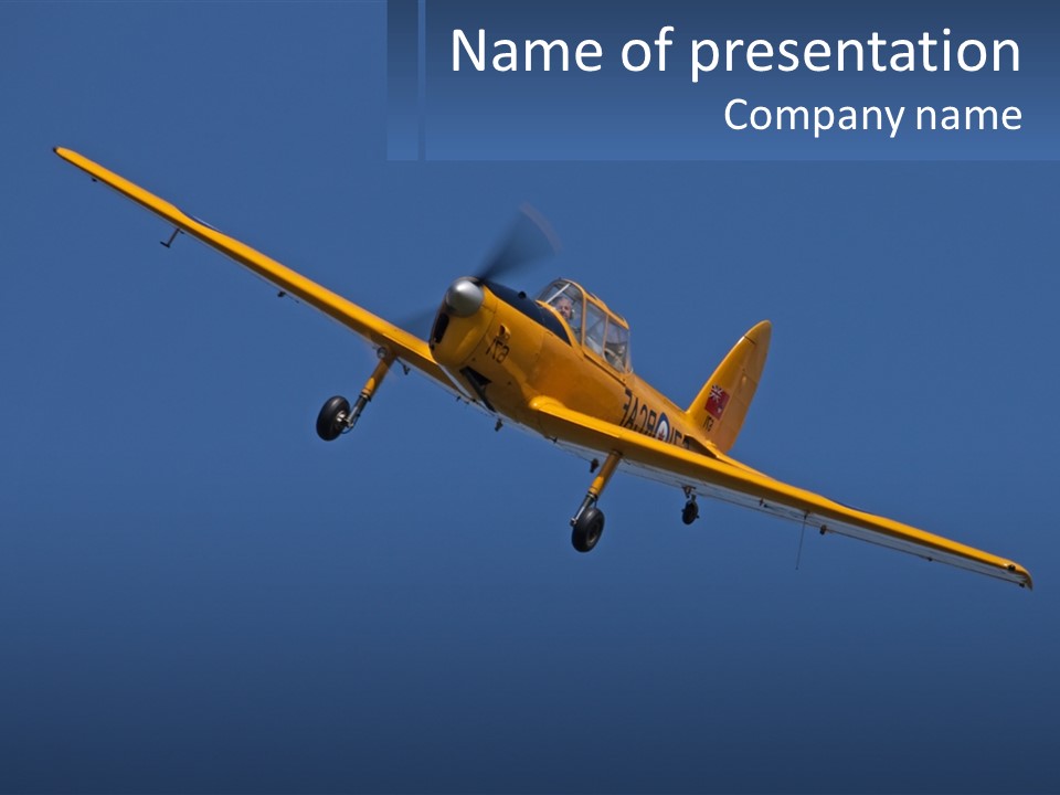 Aircraft Air Chipmunk PowerPoint Template