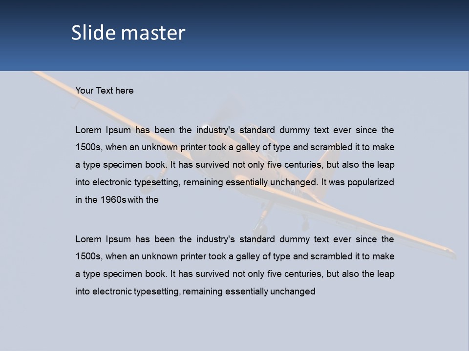 Aircraft Air Chipmunk PowerPoint Template