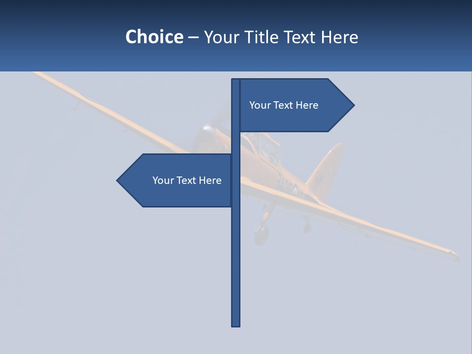 Aircraft Air Chipmunk PowerPoint Template