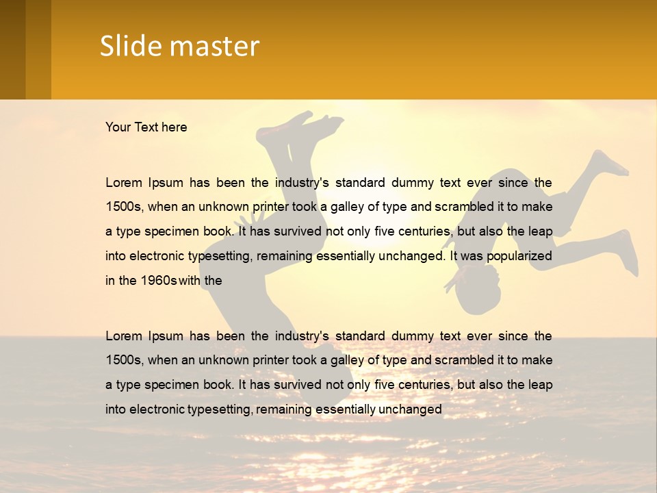 Little Horizon Sun PowerPoint Template