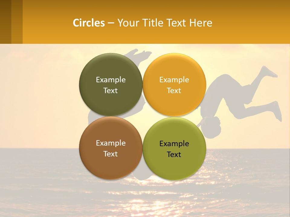 Little Horizon Sun PowerPoint Template