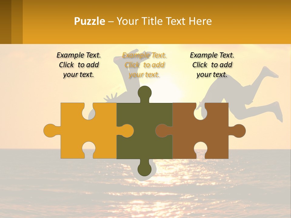 Little Horizon Sun PowerPoint Template