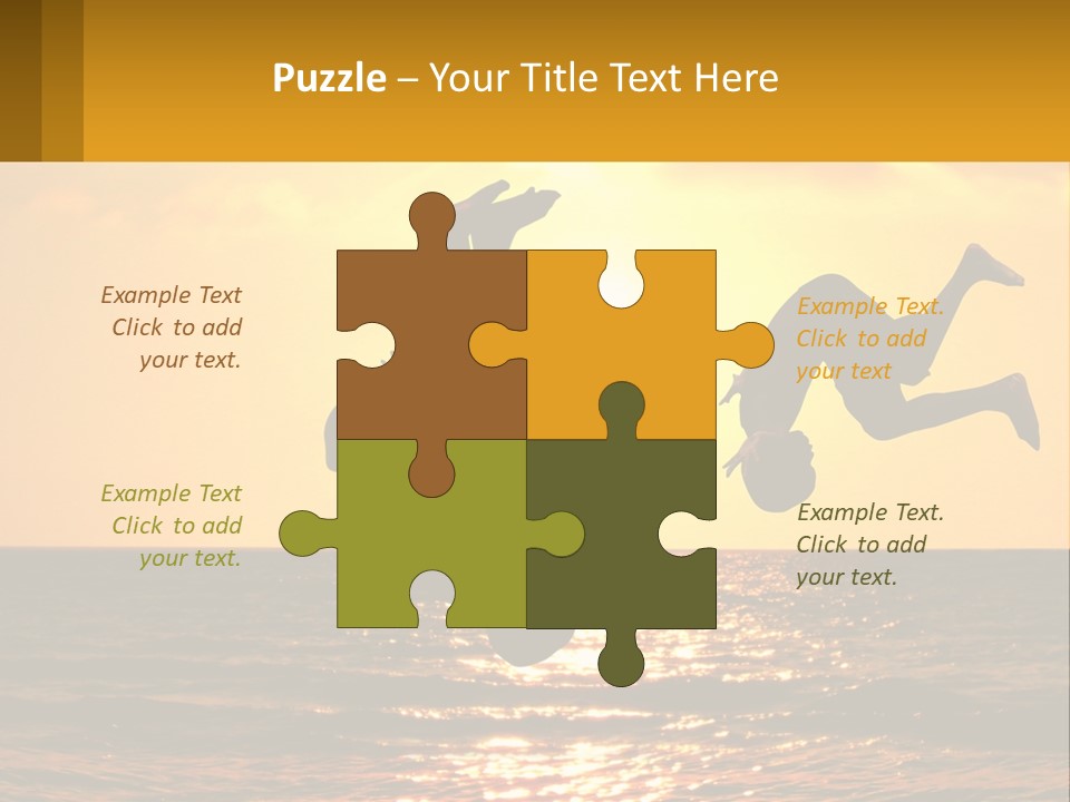 Little Horizon Sun PowerPoint Template