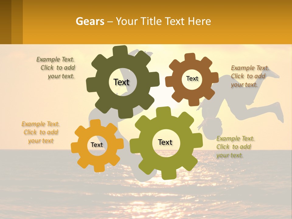 Little Horizon Sun PowerPoint Template