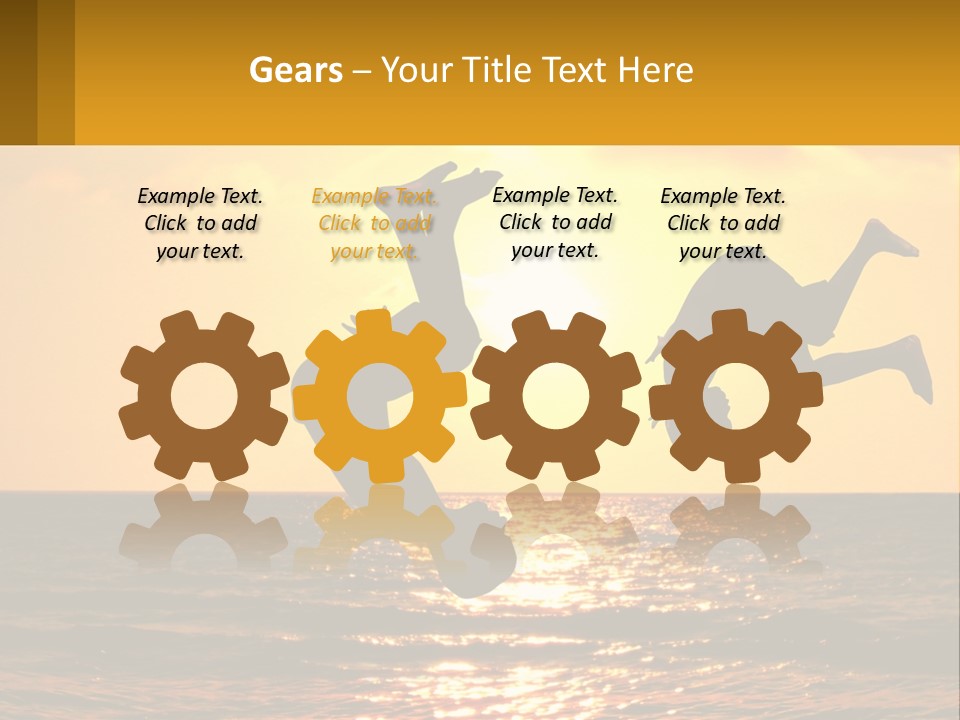 Little Horizon Sun PowerPoint Template