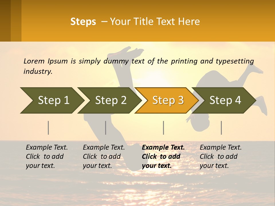 Little Horizon Sun PowerPoint Template
