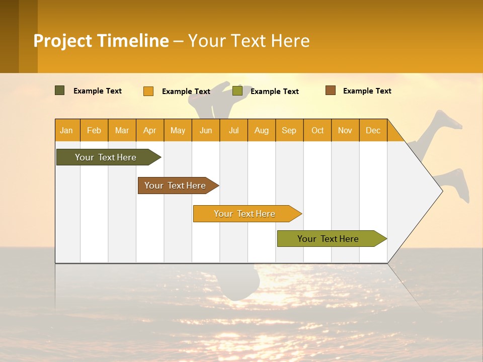 Little Horizon Sun PowerPoint Template