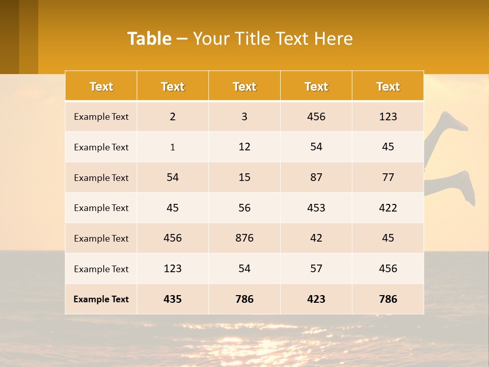 Little Horizon Sun PowerPoint Template