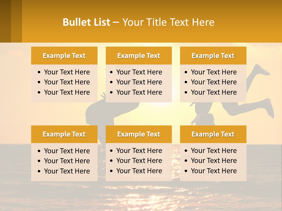 Little Horizon Sun PowerPoint Template