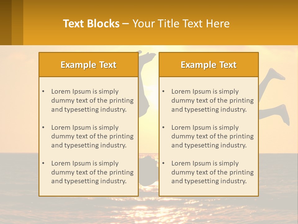 Little Horizon Sun PowerPoint Template