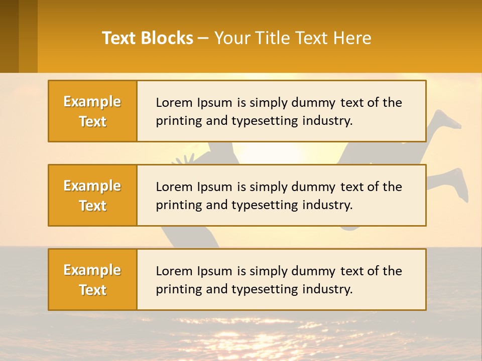 Little Horizon Sun PowerPoint Template