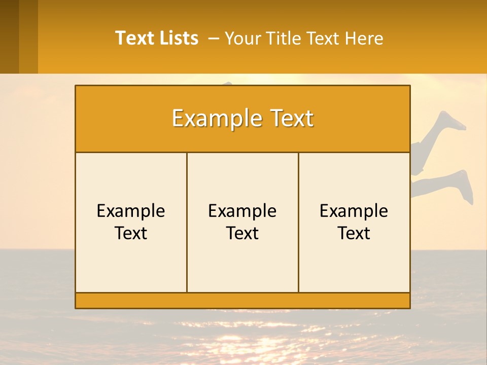 Little Horizon Sun PowerPoint Template