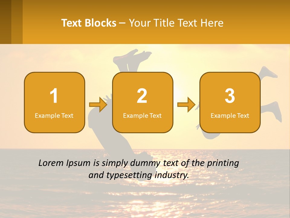 Little Horizon Sun PowerPoint Template