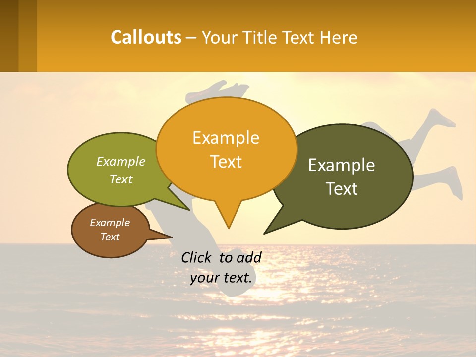 Little Horizon Sun PowerPoint Template